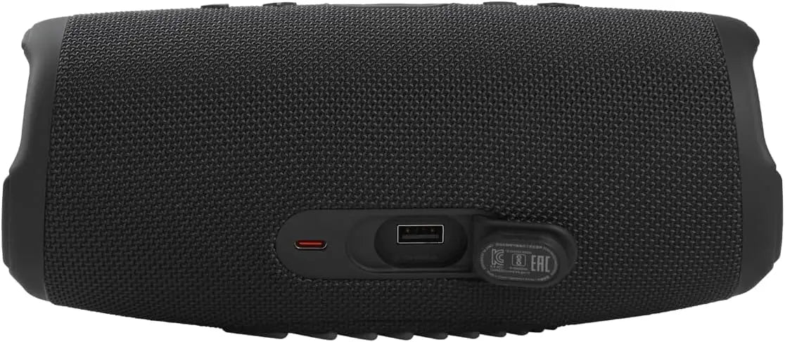 JBL Charge 5, Wireless Portable Bluetooth Speaker Pro Sound, 20 Hrs Playtime, Powerful Bass Radiators, Built-in 7500mAh Powerbank, PartyBoost, IP67 Water & Dustproof (Without Mic, Black) Dabbakhul