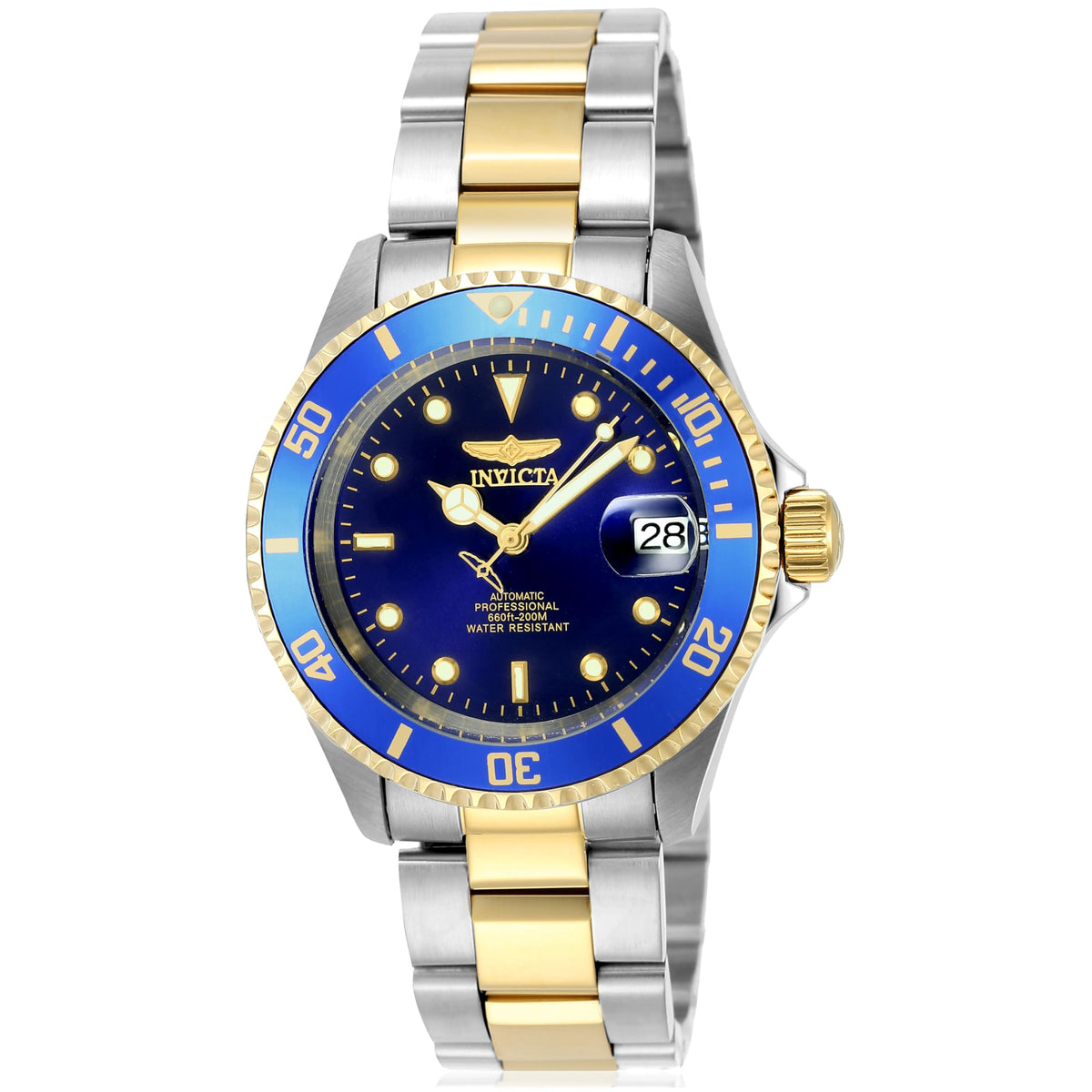 Invicta Pro Diver Unisex Wrist Watch Stainless Steel Automatic Blue Dial - 8928OB