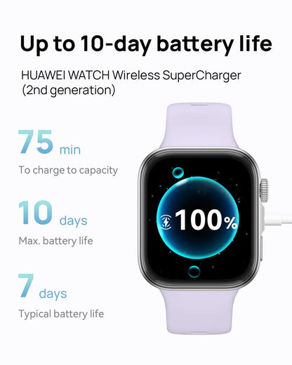 HUAWEI Watch FIT 4 smartwatch, 1.82" Large Display, Up to 10-Day Battery Life, Dual Band GPS, 100+ Sports Modes, Fitness Health Tracker, Emotional Assistant, Compatible with Android iOS Dabbakhul