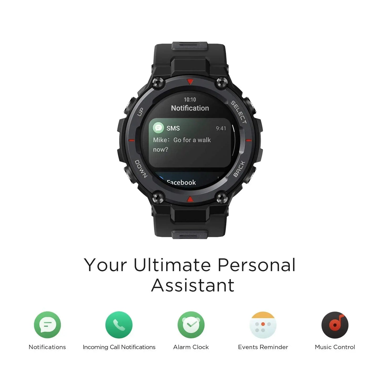 Amazfit T-Rex Pro 48mm Smartwatch Fitness Watch with Sp02, Heart Rate, Sleep Monitor, Sports Watch with Over 100 Sports Modes, 10 ATM Waterproof, 18 Day Battery Life, GPS - (Excellent Condition, Like New ) Dabbakhul