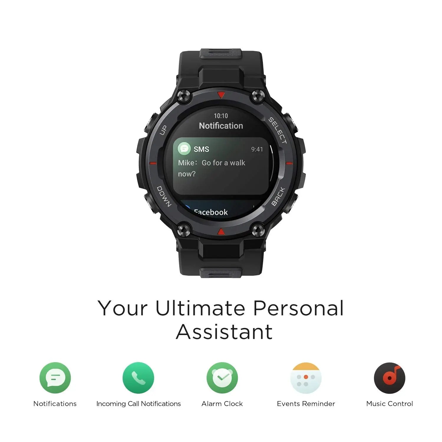 Amazfit T-Rex Pro 48mm Smartwatch Fitness Watch with Sp02, Heart Rate, Sleep Monitor, Sports Watch with Over 100 Sports Modes, 10 ATM Waterproof, 18 Day Battery Life, GPS - (Excellent Condition, Like New ) Dabbakhul