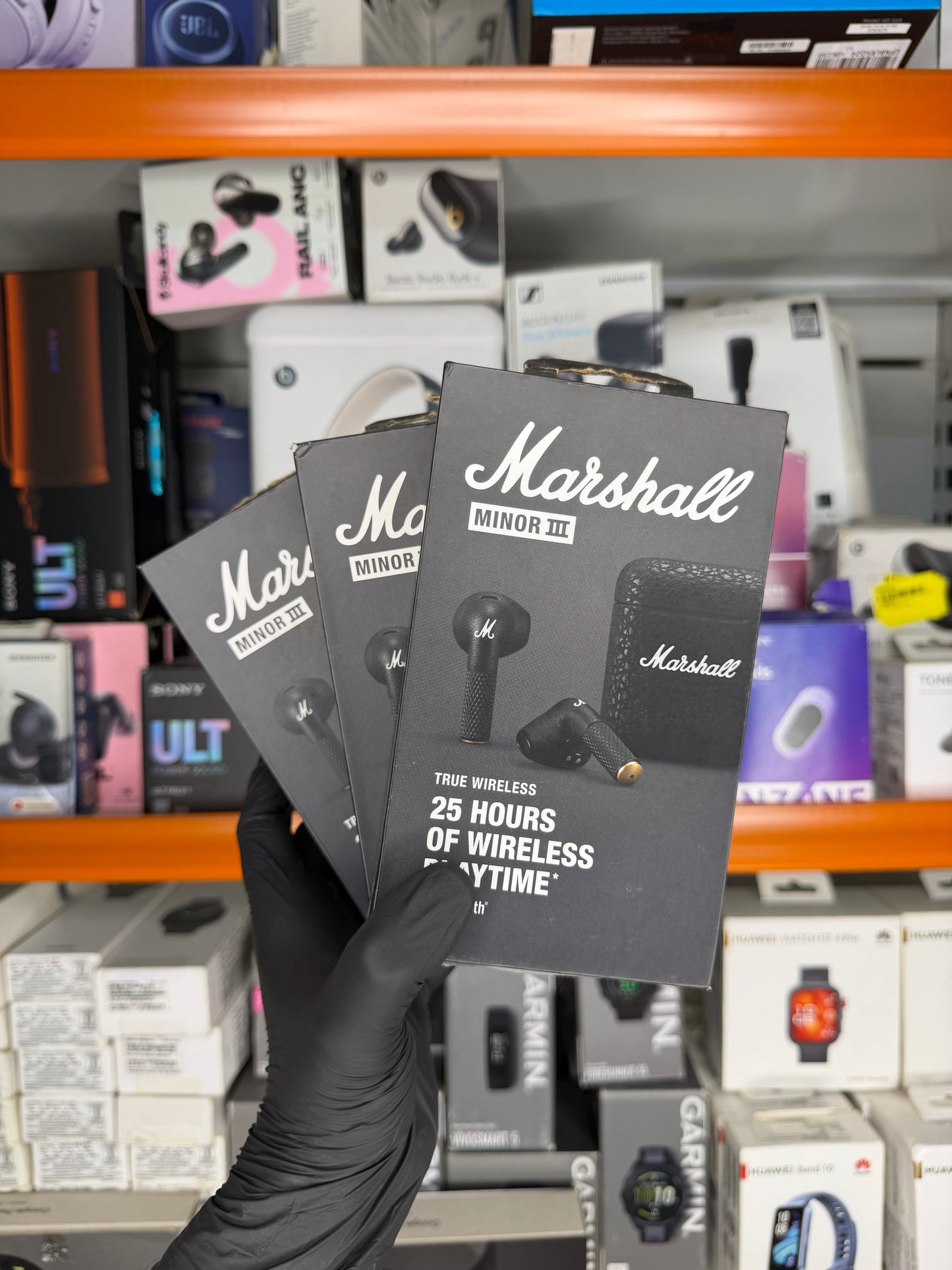 Marshall Minor III Bluetooth Truly Wireless in-Ear Earbuds with Mic (Black) - Unboxed