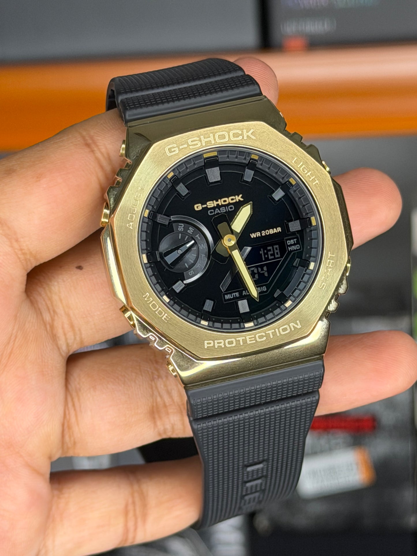 Casio G Shock - Gm 2100G - 1A9DR - OPENBOX( Real Pictures Uploaded With Serial Number)