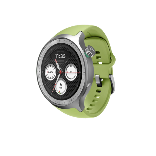 MOTOROLA Moto Watch 1.4" OLED, AOD, Dual band GPS, 2026 Model Android only Smartwatch l
Free Size) Dabbakhul