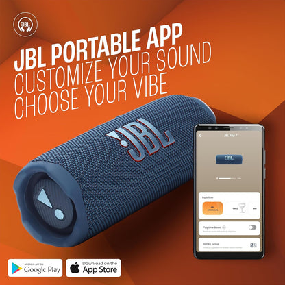 JBL Flip 7 Wireless Portable Bluetooth Speaker, Bold Pro Sound with AI Sound Boost, 16Hrs of Playtime, IP68 Water & Dustproof, Multi-Speaker Connection by Auracast, Personalization App - Unboxed