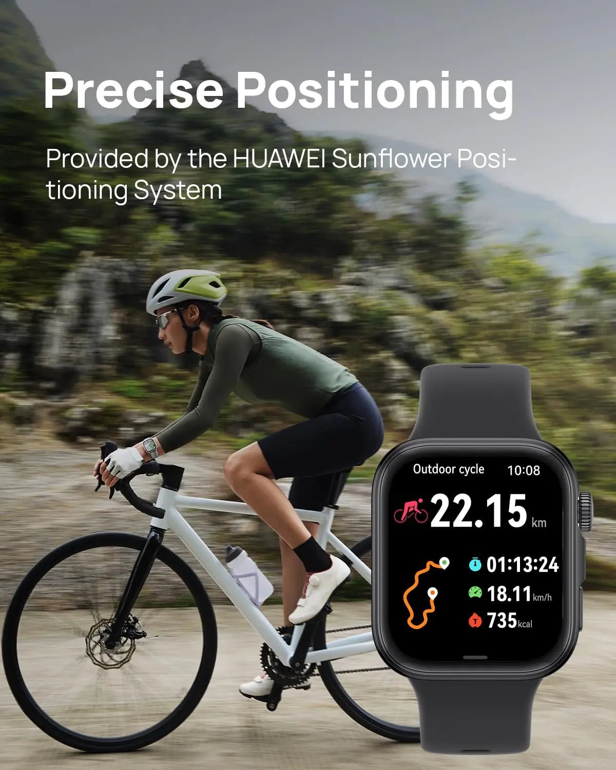 HUAWEI Watch FIT 4 smartwatch, 1.82" Large Display, Up to 10-Day Battery Life, Dual Band GPS, 100+ Sports Modes, Fitness Health Tracker, Emotional Assistant, Compatible with Android iOS Dabbakhul