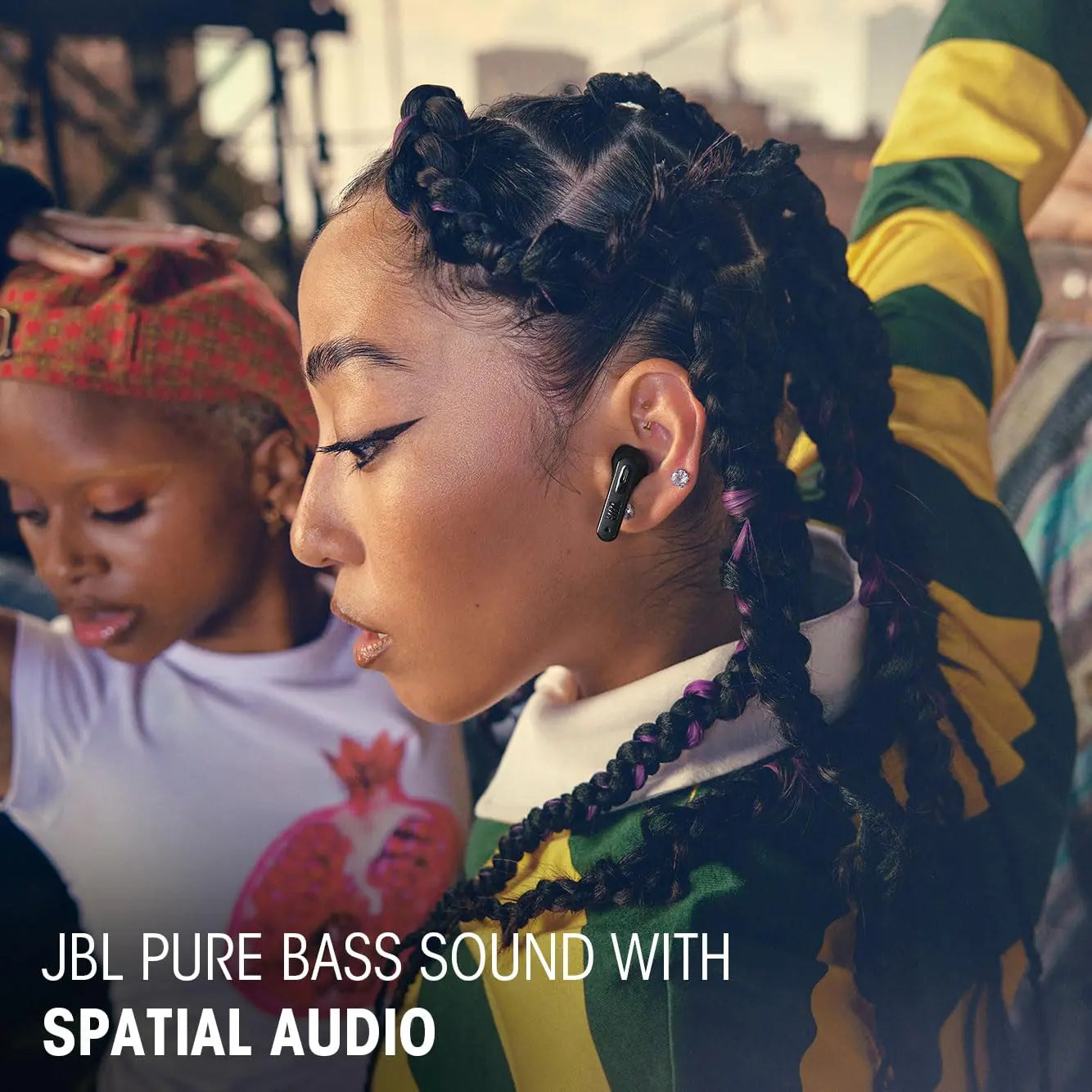 JBL New Launch Tune Flex 2 TWS, ANC Earbuds, 48Hr Playtime,Dual Connect, Ambient Aware, Relax Mode, Customized EQ with Headphones App, 6 Mics for Clear Calls, Spatial Sound, Personi-Fi 3.0 (Black) Dabbakhul