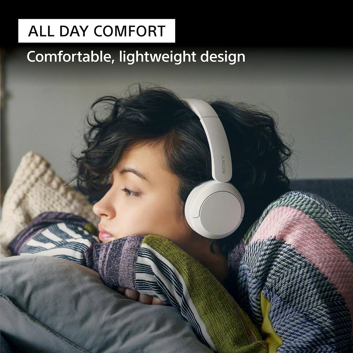 Sony WH-CH520, Wireless On-Ear Bluetooth Headphones with Mic - Unboxed