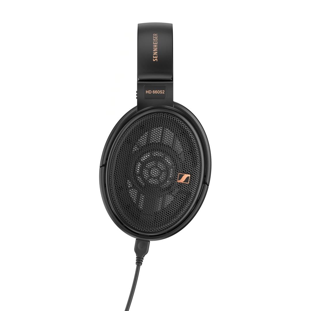 Sennheiser HD 660S2 Open‑Back Hi-Res Audiophile Headphones, Ultra‑Light Aluminum Voice Coil, Extended Sub‑Bass, 300 Ohm Impedance & Airflow Transducer, Plush Ear Cushions, Premium Comfort, 2Y Warranty (UNBOXED)