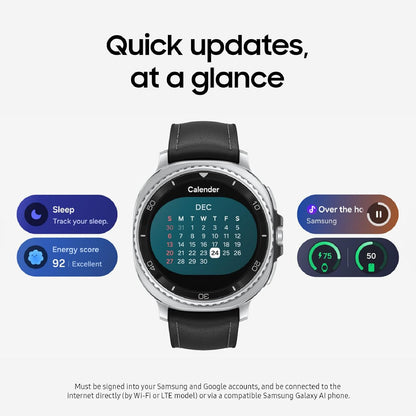 Samsung Galaxy Watch 8 Classic (2025) 46mm Bluetooth Smartwatch, Cushion Design, Rotating Bezel, Quick Button, Sleep Coaching, Running Coach, Energy Score, Black - Unboxed