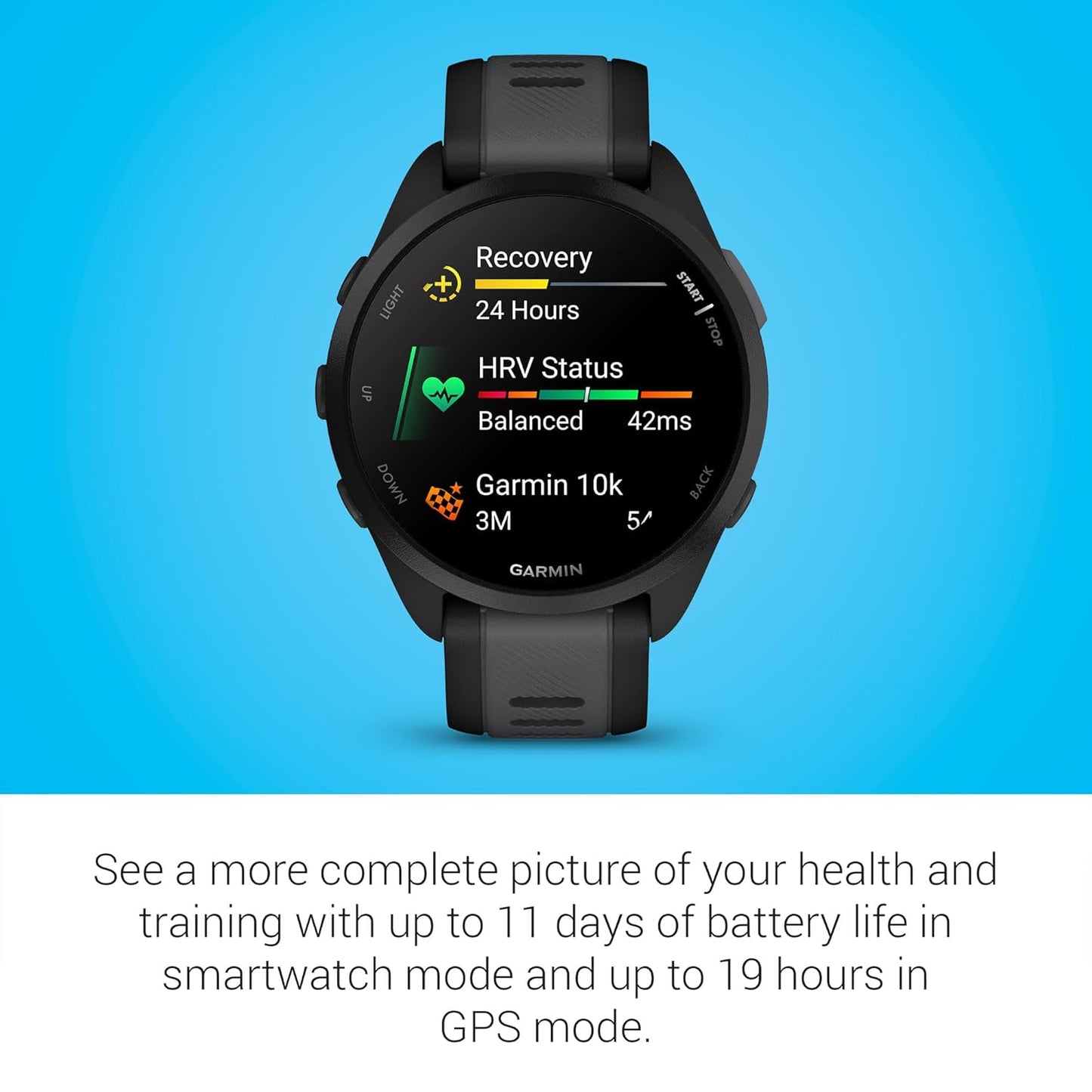 Garmin Forerunner 165 Music, Running Smartwatch, Colorful AMOLED Display, Training Metrics and Recovery Insights, Music on Your Wrist Dabbakhul