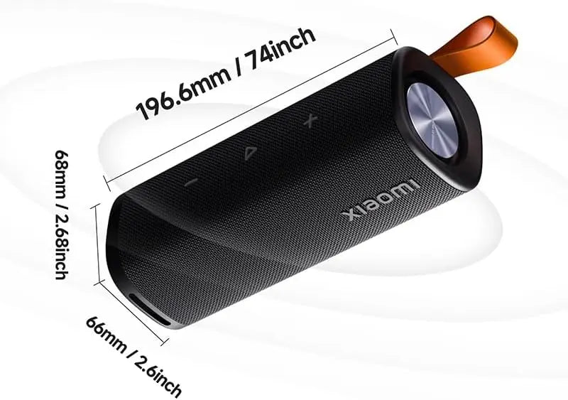 XIAOMI Sound Outdoor Speaker (Black) | 30W Hi-Quality Speaker with Mic | Upto 12hrs Playback Time | IP67 Waterproof & Type C | Wireless Stereo Pairing Dabbakhul