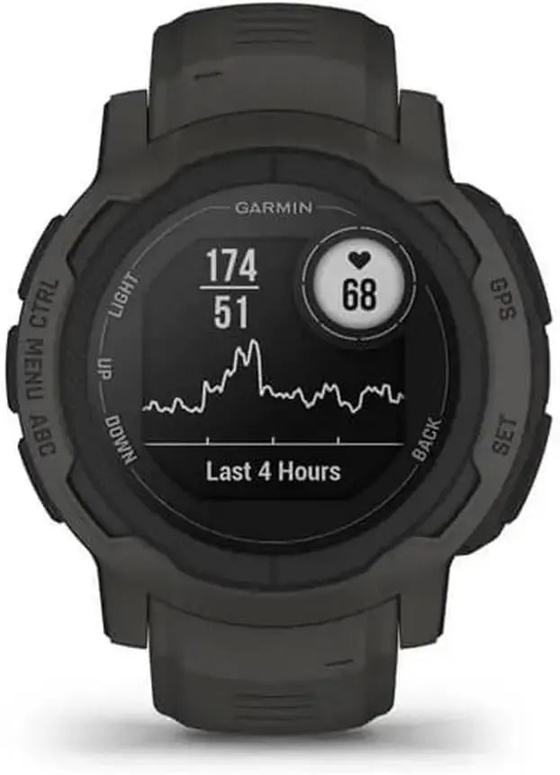 Garmin Instinct 2, Rugged Outdoor Watch with GPS, Built for All Elements, Multi-GNSS Support, Tracback Routing and More, Graphite Dabbakhul