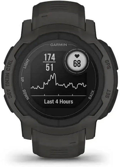 Garmin Instinct 2, Rugged Outdoor Watch with GPS, Built for All Elements, Multi-GNSS Support, Tracback Routing and More, Graphite Dabbakhul