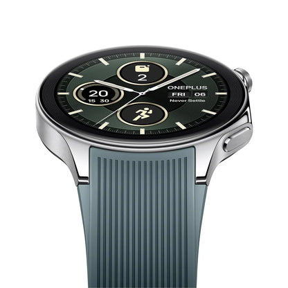 OnePlus Watch 2 with Wear OS 4,Snapdragon W5 Chipset,Upto 100hrs battery life,1.43’’ AMOLED Display,Stainless Steel & Sapphire Crystal build,Dual Frequency GPS,5 ATM, IP68 & BT Calling Dabbakhul