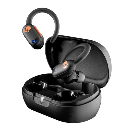 Skullcandy Push ANC Active in Ear Wireless Earbuds – 58Hr Battery + Rapid Charge, Active Noise Cancellation, IP67 Waterproof, Wireless Charging Case, Mic – True Black/Orange - Unboxed