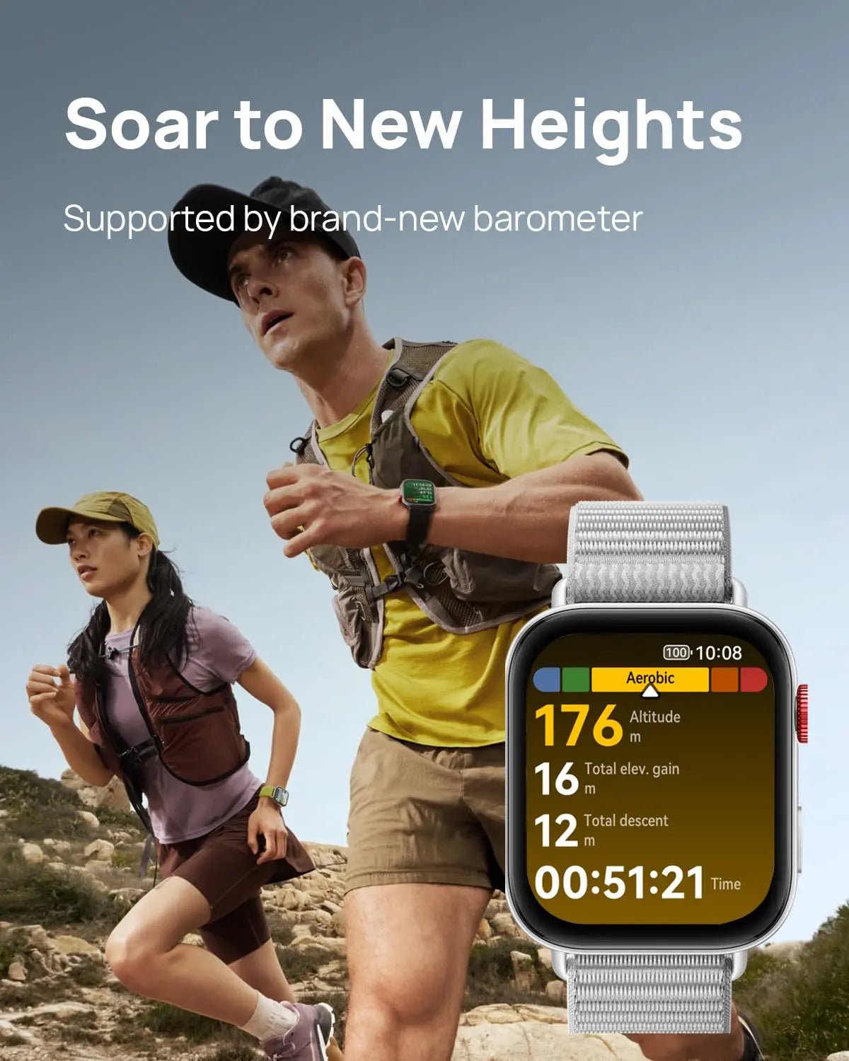 HUAWEI Watch FIT 4 smartwatch, 1.82" Large Display, Up to 10-Day Battery Life, Dual Band GPS, 100+ Sports Modes, Fitness Health Tracker, Emotional Assistant, Compatible with Android iOS Dabbakhul