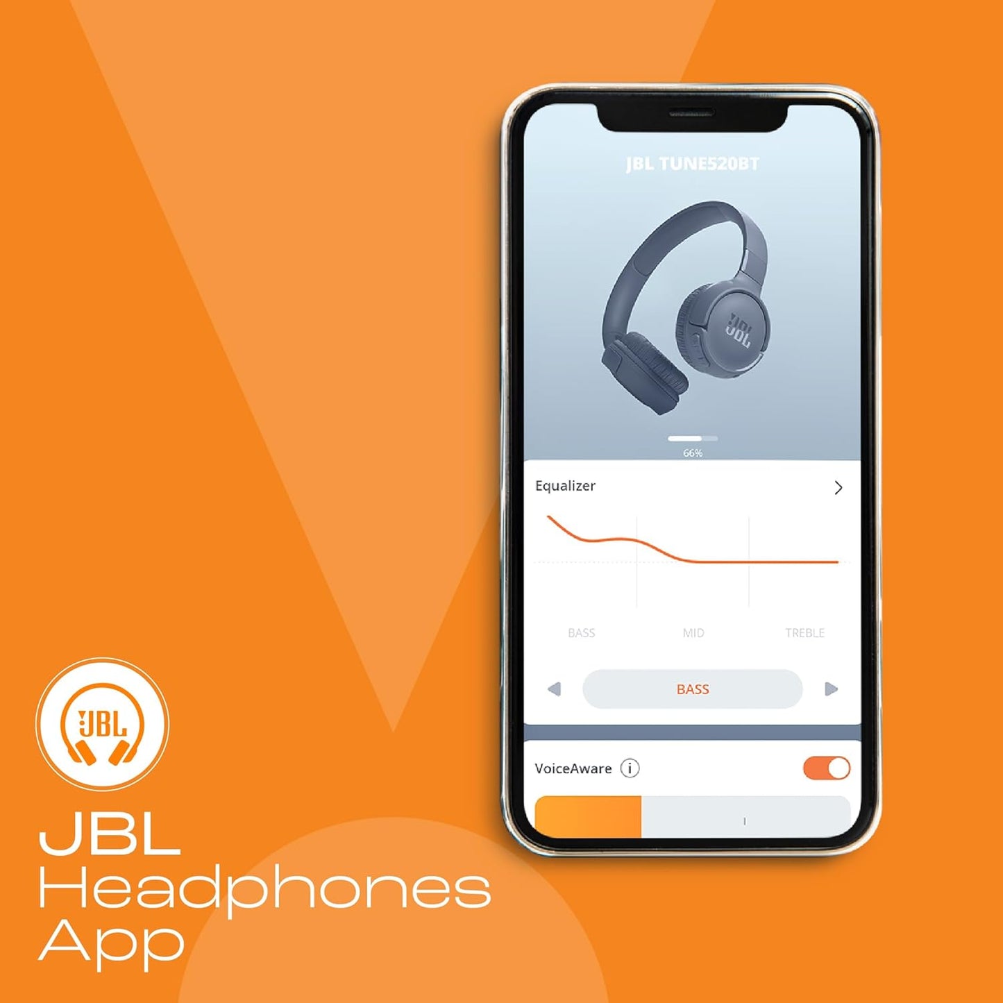 JBL Tune 520BT Wireless On Ear Headphones with Mic, Pure Bass Sound, Upto 57 Hrs Playtime -Unboxed