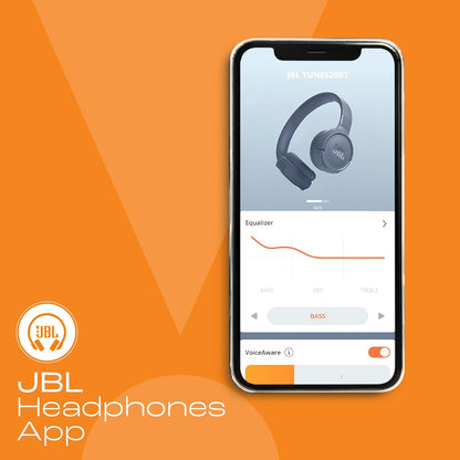 JBL Tune 520BT Wireless On Ear Headphones with Mic, Pure Bass Sound, Upto 57 Hrs Playtime -Unboxed