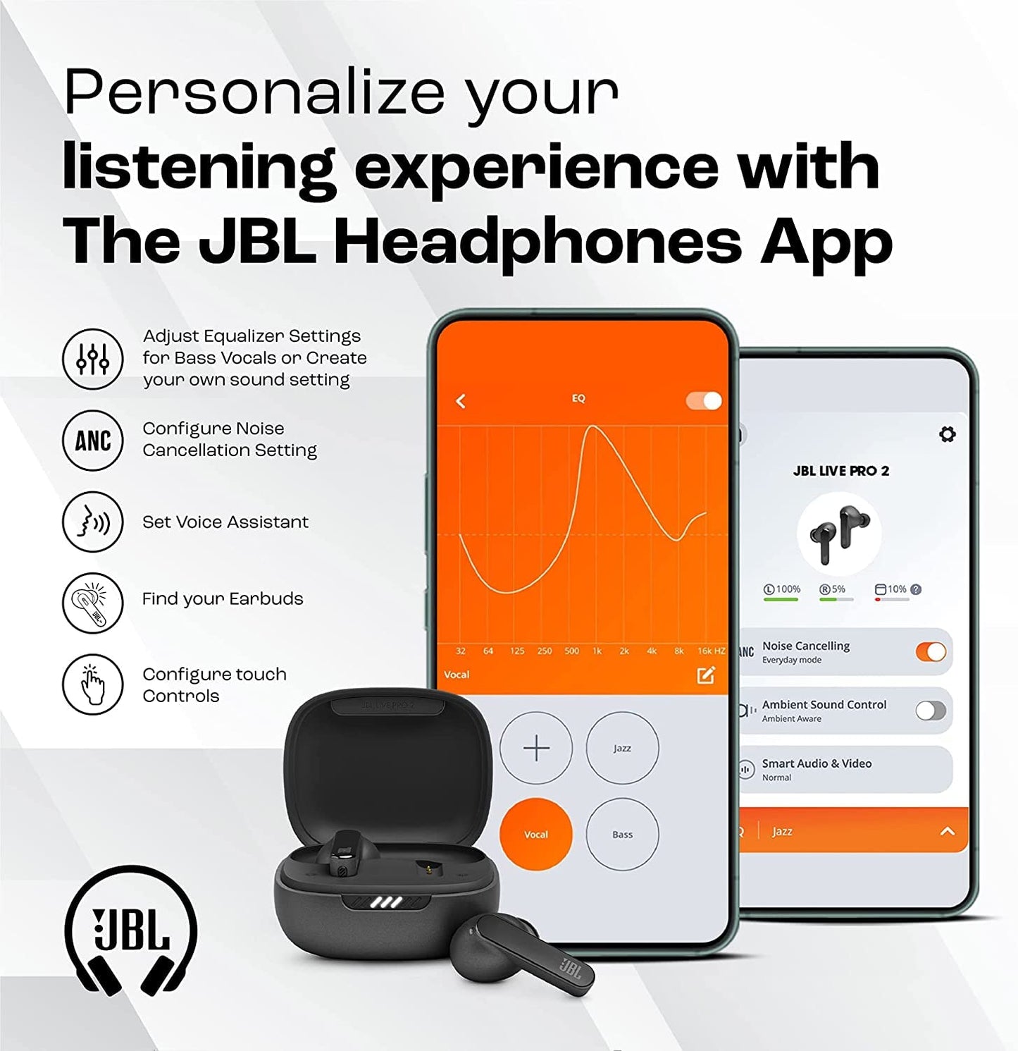 JBL Live Pro 2 True Wireless in Ear Earbuds ANC Earbuds - Unboxed