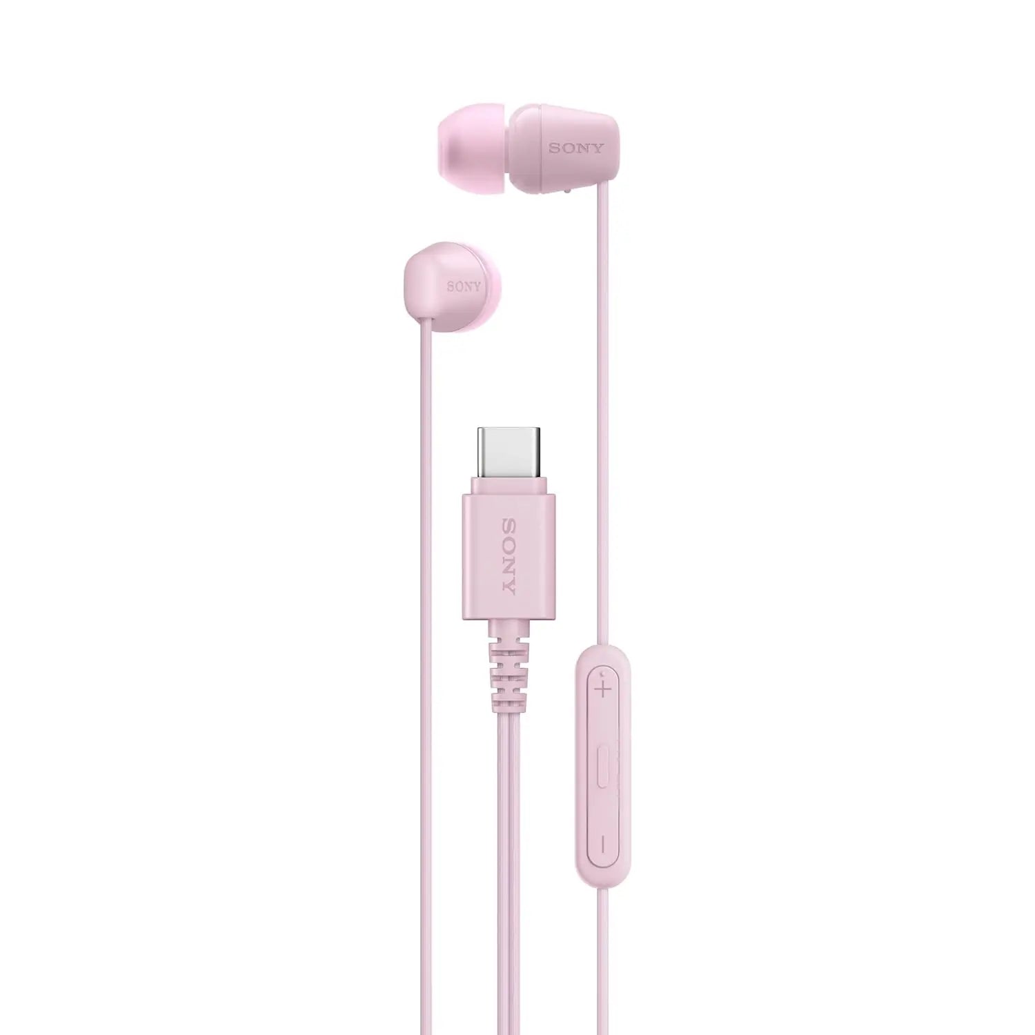 Sony IER-EX15C Wired in Ear Type C Headphones, in-Line Remote for Volume & Mute Function with Mic, Tangle Free Serration Wire, Compatible with USB-C Devices, High Sound Quality Dabbakhul
