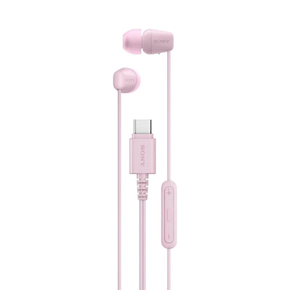 Sony IER-EX15C Wired in Ear Type C Headphones, in-Line Remote for Volume & Mute Function with Mic, Tangle Free Serration Wire, Compatible with USB-C Devices, High Sound Quality Dabbakhul