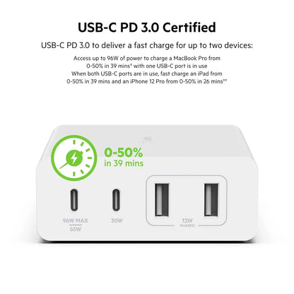 Belkin  Boostcharge pro 4 port GaN 108 watt charger Dabbakhul