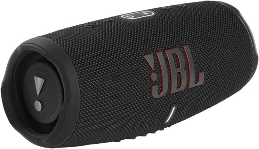 JBL Charge 5, Wireless Portable Bluetooth Speaker Pro Sound, 20 Hrs Playtime, Powerful Bass Radiators, Built-in 7500mAh Powerbank, PartyBoost, IP67 Water & Dustproof (Without Mic, Black) Dabbakhul