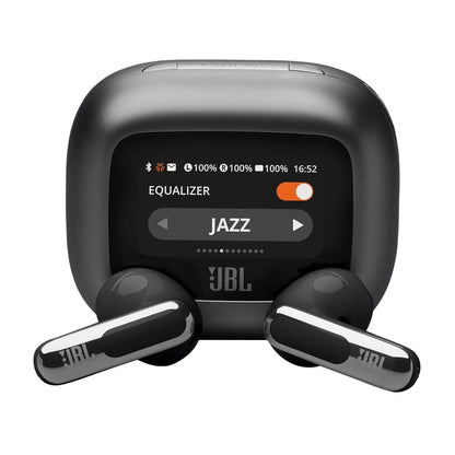 JBL New Launch Live Flex 3 TWS,Hi-Res Audio True ANC Earbuds,Smart Case with Touch Display,48H Playtime,Wireless Charging,6 Mic,Multipoint Connection,Ip55 Proof, Headphones App,Personi-Fi 3.0 Dabbakhul