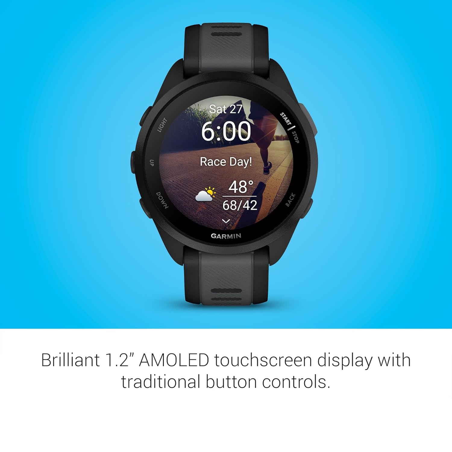 Garmin Forerunner 165 Music, Running Smartwatch, Colorful AMOLED Display, Training Metrics and Recovery Insights, Music on Your Wrist Dabbakhul