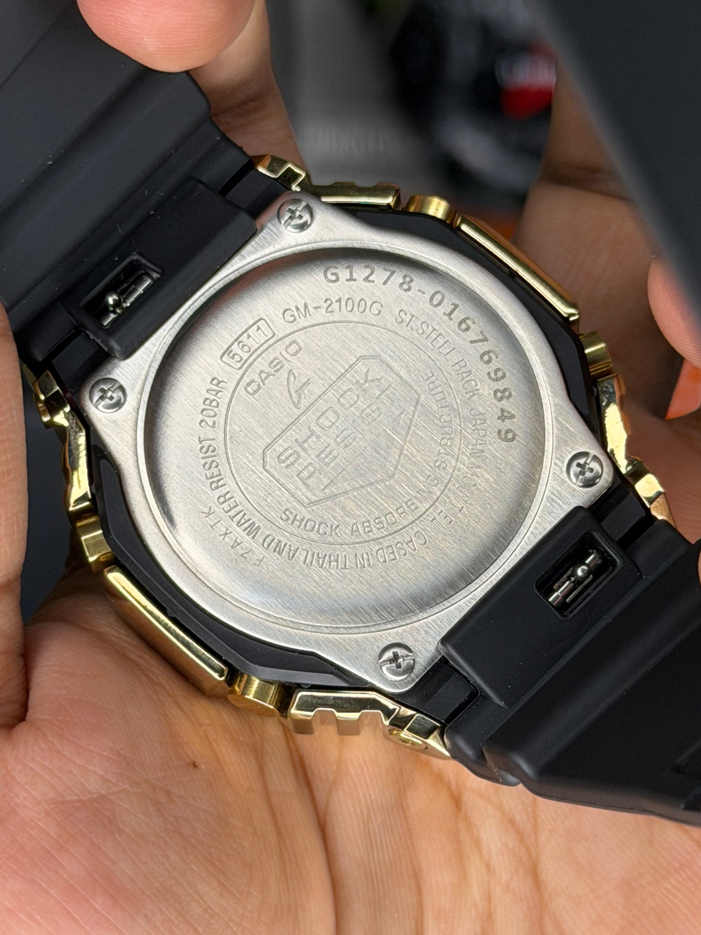 Casio G Shock - Gm 2100G - 1A9DR - OPENBOX( Real Pictures Uploaded With Serial Number)