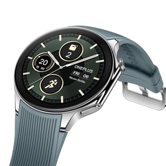 OnePlus Watch 2 with Wear OS 4,Snapdragon W5 Chipset,Upto 100hrs battery life,1.43’’ AMOLED Display,Stainless Steel & Sapphire Crystal build,Dual Frequency GPS,5 ATM, IP68 & BT Calling Dabbakhul