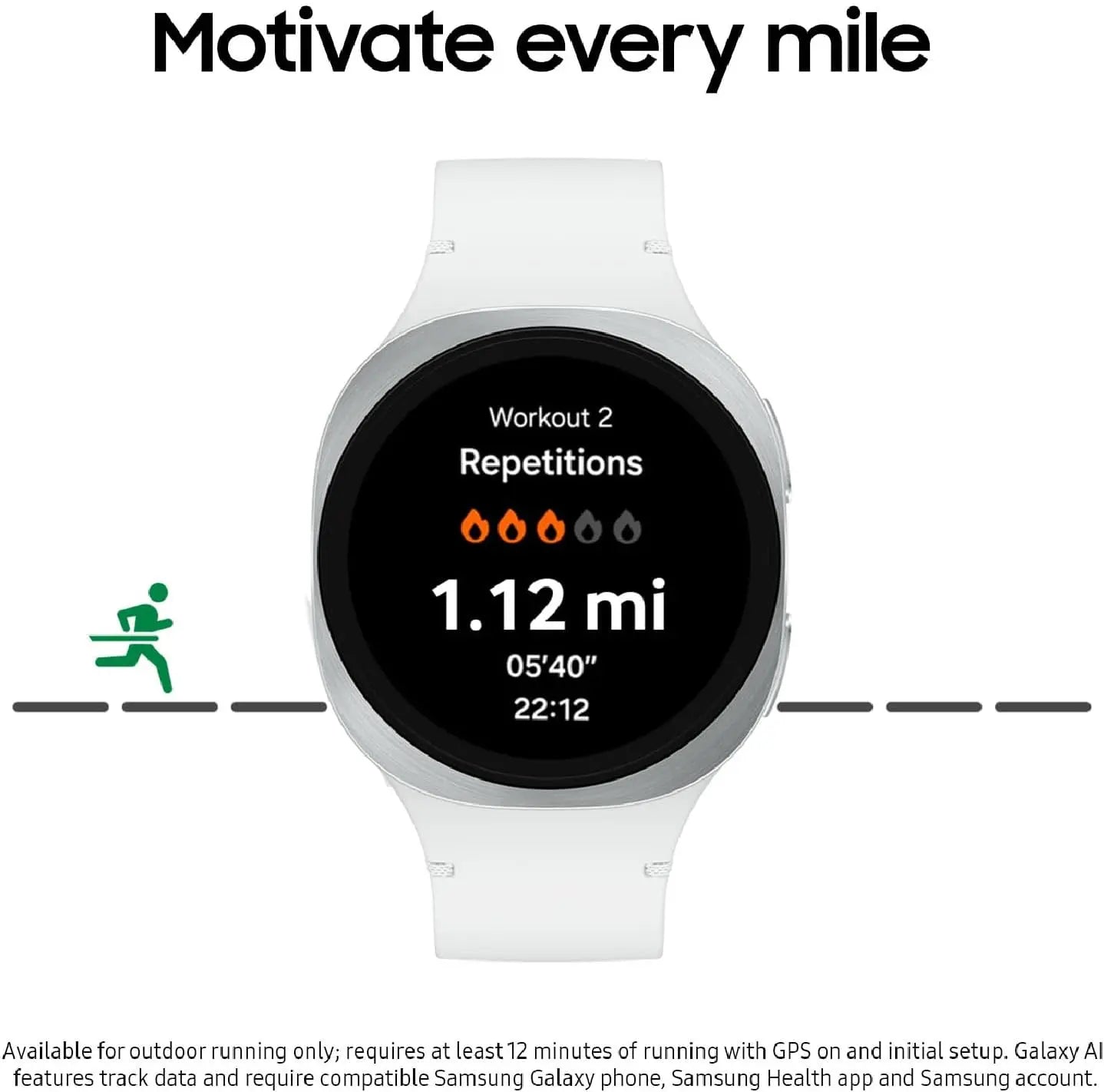 Samsung Galaxy Watch 8 44mm lte  Bluetooth Smartwatch, Cushion Design, Fitness Tracker, Sleep Coaching, Running Coach, Energy Score, Heart Rate Tracking, Graphite Dabbakhul