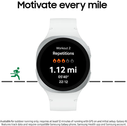 Samsung Galaxy Watch 8 44mm lte  Bluetooth Smartwatch, Cushion Design, Fitness Tracker, Sleep Coaching, Running Coach, Energy Score, Heart Rate Tracking, Graphite Dabbakhul