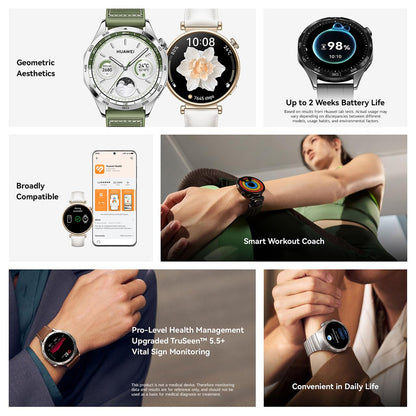 Huawei Watch GT4 46mm Smartwatch Compatible with Android & iOS - Unboxed