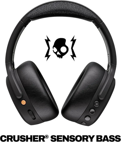 Skullcandy Crusher ANC 2 Wireless Bluetooth Over-Ear Headphones with Active Noise Cancellation, Adjustable Sensory Bass, 50Hr Battery, 40 mm Drivers, Multipoint Pairing, Built-in Mic Dabbakhul