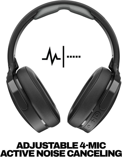 Skullcandy Hesh ANC Headphones with 40mm drivers, 22Hr Playtime + Rapid Charge, Light weight Bluetooth Headset (Mob White, Over the Ear, On the Ear) Dabbakhul