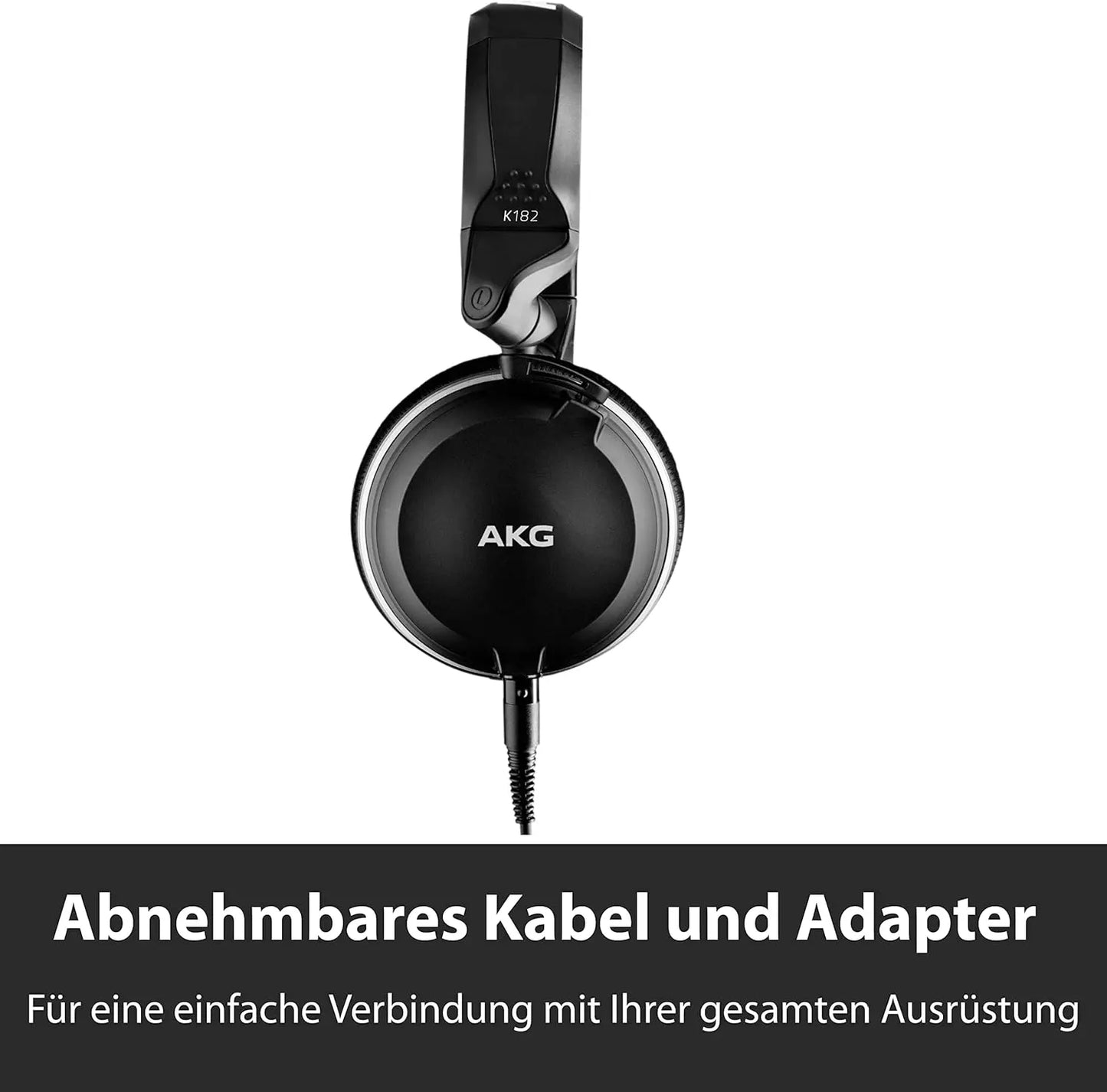 AKG K182 Closed-back Monitor Studio Wired without Mic Headset (Black, On the Ear) Dabbakhul