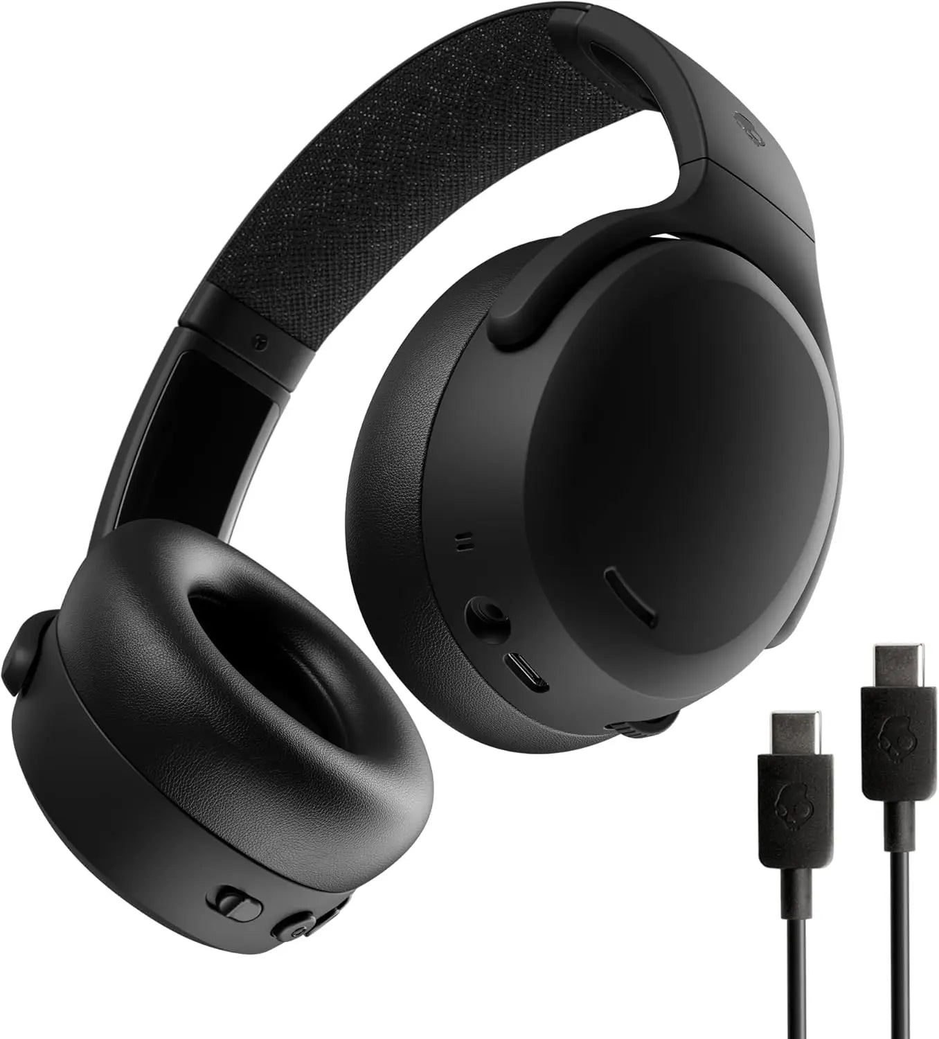 Skullcandy Crusher ANC 2 Wireless Bluetooth Over-Ear Headphones with Active Noise Cancellation, Adjustable Sensory Bass, 50Hr Battery, 40 mm Drivers, Multipoint Pairing, Built-in Mic Dabbakhul