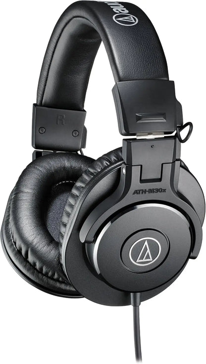 Audio-Technica ATH-M30X On-Ear Stereo Headphone (Black) Dabbakhul