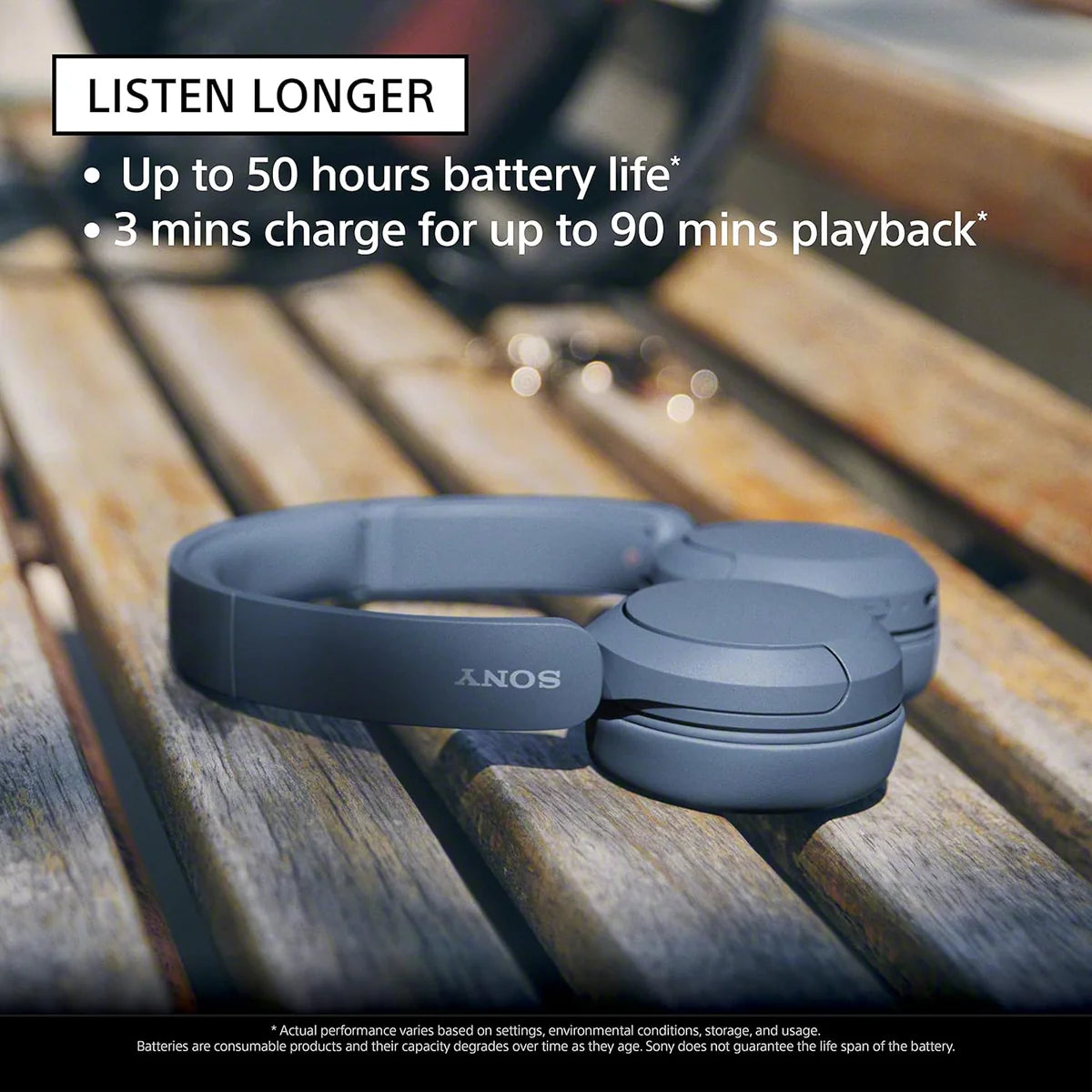 Sony WH-CH520, Wireless On-Ear Bluetooth Headphones with Mic - Unboxed