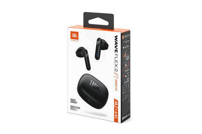 JBL Wave Flex 2 in-Ear Wireless Earbuds (TWS) with Mic,4 mics for Crisp & Clear Calls,40 Hours Battery,Ip54 Water&Dust Resistance,Multi-Point Connection
