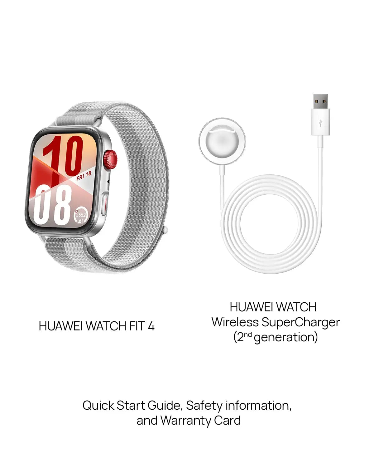 HUAWEI Watch FIT 4 smartwatch, 1.82" Large Display, Up to 10-Day Battery Life, Dual Band GPS, 100+ Sports Modes, Fitness Health Tracker, Emotional Assistant, Compatible with Android iOS Dabbakhul