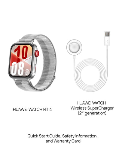 HUAWEI Watch FIT 4 smartwatch, 1.82" Large Display, Up to 10-Day Battery Life, Dual Band GPS, 100+ Sports Modes, Fitness Health Tracker, Emotional Assistant, Compatible with Android iOS Dabbakhul