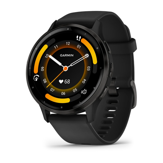 GARMIN Venu 3
Slate Stainless Steel bezel with Black Case and Silicone Band - 45MM