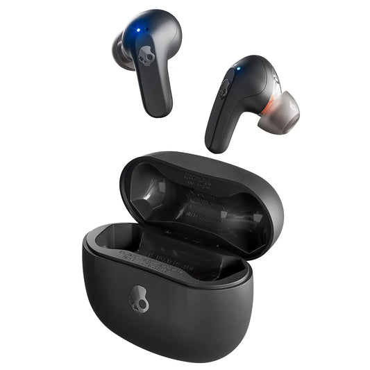 Skullcandy Rail ANC Wireless Earbuds with Mic - Active Noise Cancelling, 97 dB Multipoint Pairing, 27Hr Battery, Skull-iQ App, Tile Tracking Dabbakhul