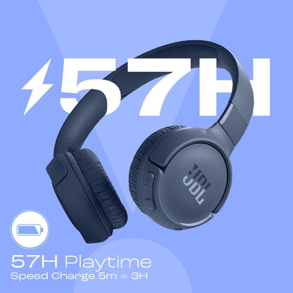 JBL Tune 520BT Wireless On Ear Headphones with Mic, Pure Bass Sound, Upto 57 Hrs Playtime -Unboxed