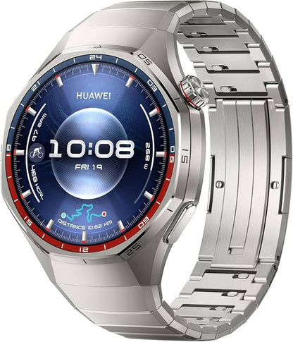 Huawei Gt6 Pro - Titanium Smart Watch, 46mm, Upto 21 Days Battery Life, Smart Watches with 100+ Sports Mode, Cycling, iOS & Android Compatible, Health Monitoring - Unboxed