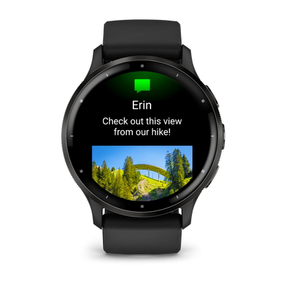 GARMIN Venu 3
Slate Stainless Steel bezel with Black Case and Silicone Band - 45MM