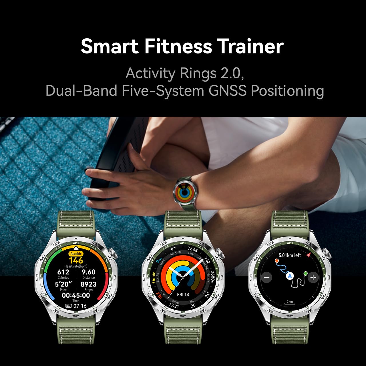 Huawei Watch GT4 46mm Smartwatch Compatible with Android & iOS - Unboxed